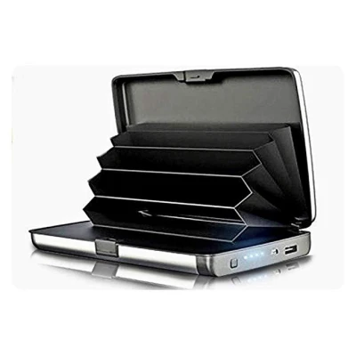 E-Charge Wallet MOV Portofel Carduri si Incarcator Baterie Externa 2in1