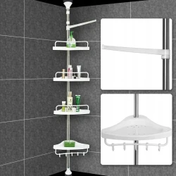 Etajera colt pentru baie Multi Corner Shelf GY-188 inaltime 100-320 cm