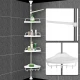 Etajera colt pentru baie Multi Corner Shelf GY-188 inaltime 100-320 cm