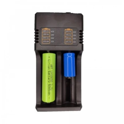 Incarcator Acumulatori 18650 MS-282AX 4.2V Li-Ion cu 2 Porturi la Priza 220V