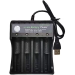 Incarcator MS-5D84A4 Acumulatori 4.2V Li-Ion 18650 cu 4 Porturi la USB AX
