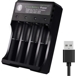 Incarcator MS-5D84A4 Acumulatori 4.2V Li-Ion 18650 cu 4 Porturi la USB XL