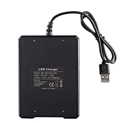 Incarcator MS-5D84A4 Acumulatori 4.2V Li-Ion 18650 cu 4 Porturi la USB XL