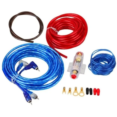 Kit 2 Cabluri AUDIO pentru Subwoofer cu Sigurante Putere maxima 1000W