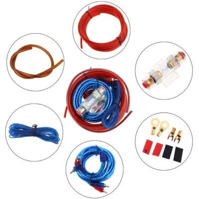 Kit 2 Cabluri AUDIO pentru Subwoofer cu Sigurante Putere maxima 1000W