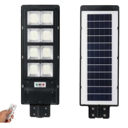 Lampa Stradala 180W LED SMD 8 CASETE Cu Panou Solar si Telecomanda