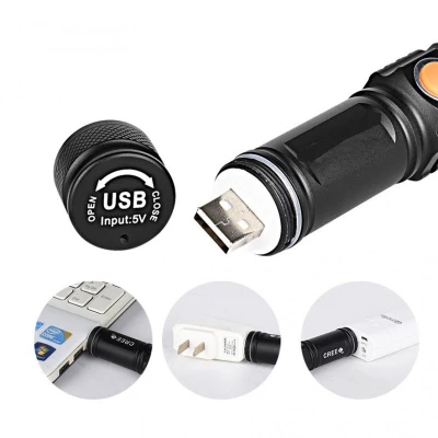Lanterna de Mana Mini ST 515/616 LED T6 Zoom si Incarcare Directa USB