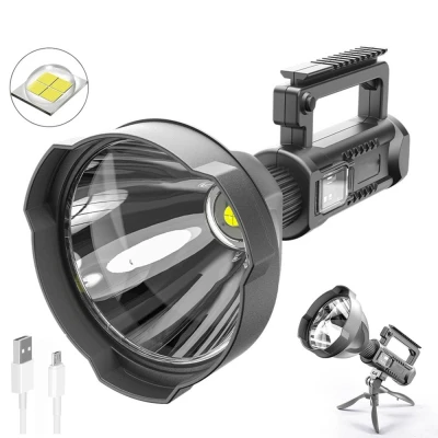 Lanterna de Mana W591 cu TREPIED , Baterie Externa 1000W LED foarte puternic P50