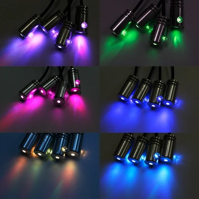 Lumini Ambientale Auto Bluetooth cu LED 6M Fibra Optica 5 Capete Controlabile cu Aplicatie Lotus Lantern