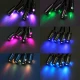 Lumini Ambientale Auto Bluetooth cu LED 6M Fibra Optica 5 Capete Controlabile cu Aplicatie Lotus Lantern