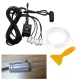 Lumini Ambientale Auto Bluetooth cu LED 6M Fibra Optica 5 Capete Controlabile cu Aplicatie Lotus Lantern