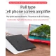 Lupa telefon 12" din PLASTIC  / Ecran de marire a telefonului / Ecran 3D Suport pliabil NEGRU
