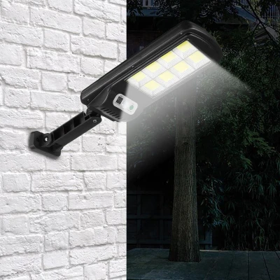 Mini Proiector 160 LED COB 8 CASSETE cu panou solar senzor de miscare si lumini