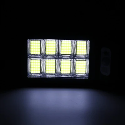 Mini Proiector 160 LED COB 8 CASSETE cu panou solar senzor de miscare si lumini