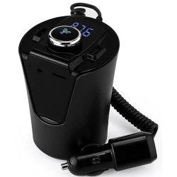 Modulator Bluetooth Auto ElektroStator BX6, FM, 2 x USB, Negru