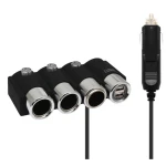 Priza Auto 12V  Olesson 1508 cu 5 intrari 120 W negru