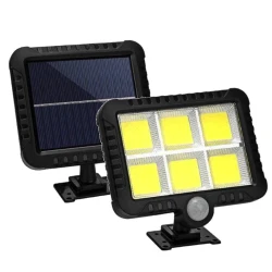 Proiector SOLAR 10W 6 CASETTE COB LF-1520  senzor de lumina si miscare