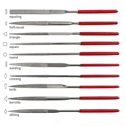 Set 10 Pile Diamantate 140x3mm