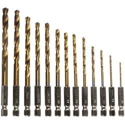 Set 13 Burghie cu cap BIT Prindere Hexagonala Otel 1.5-6.5 mm OFF