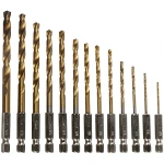 Set 13 Burghie cu cap BIT Prindere Hexagonala Otel 1.5-6.5 mm SC