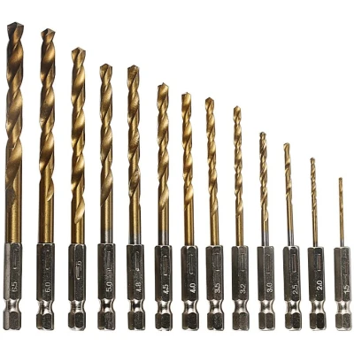Set 13 Burghie cu cap BIT Prindere Hexagonala Otel 1.5-6.5 mm SC