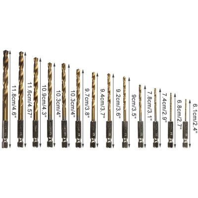 Set 13 Burghie cu cap BIT Prindere Hexagonala Otel 1.5-6.5 mm SC