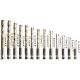 Set 13 Burghie cu cap BIT Prindere Hexagonala Otel 1.5-6.5 mm SC