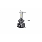 Set 2 Becuri cu Led H7 Auto F2 putere 100W temperatura 6000K 10000 Lumeni