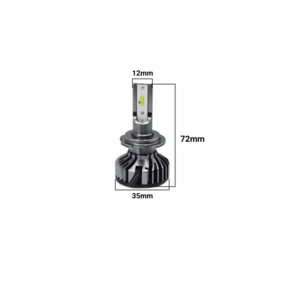 Set 2 Becuri cu Led H7 Auto F2 putere 100W temperatura 6000K 10000 Lumeni