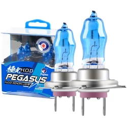Set 2 becuri Pegasus H7 Xenon EFFECT halogen putere 100W 1500 lumeni temperatura 6000K 