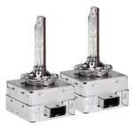 Set 2 becuri Xenon D1R White auto pentru far suport metalic 35W 6000K