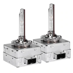 Set 2 becuri Xenon D1R White auto pentru far suport metalic 35W 6000K