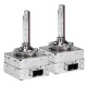 Set 2 becuri Xenon D1R White auto pentru far suport metalic 35W 6000K