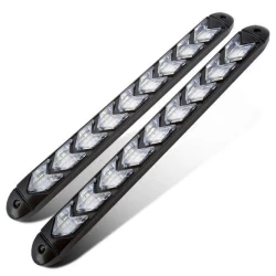 Set 2 Benzi LED SAGEATA DRL 25 cm - 12 module