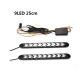 Set 2 Benzi LED SAGEATA DRL 25 cm - 12 module