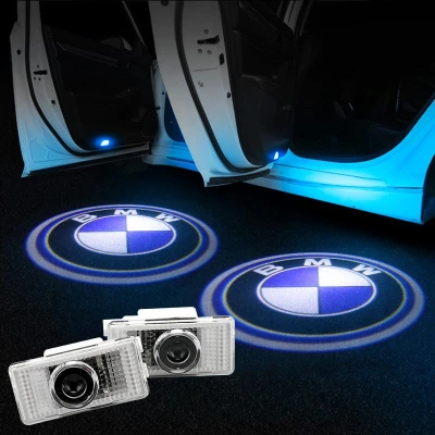 Set 2 Holograme LED cu LOGO BMW pentru Portiere