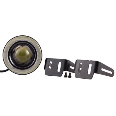 Set 2 Proiectoare 89 mm Angel Eyes cu LED DRL Lumina Alba