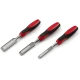 Set 3 dalti sculptura lemn