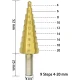 Set 3 FREZE Burghie in trepte pentru metal 4-32 mm