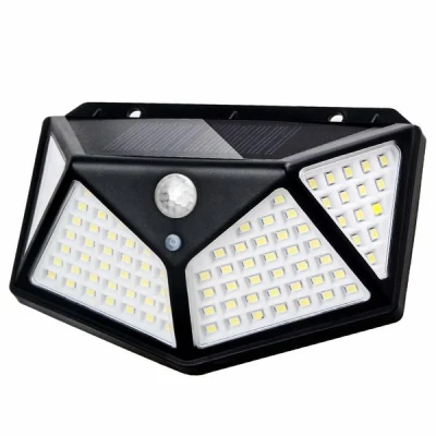 Set 3 Lampi ULTRA 100 LED Solare cu senzor de miscare si lumina 3 moduri ILUMINARE
