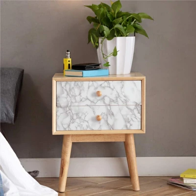 Set 3 X Autocolant Marmura ALBA 60 x 300 Autoadeziv Rezistent pentru Mobila