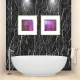 Set 3 X Autocolant Marmura NEGRU CU ALB 60 x 200 Autoadeziv Rezistent pentru Mobila