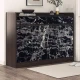 Set 3 X Autocolant Marmura NEGRU CU ALB 60 x 200 Autoadeziv Rezistent pentru Mobila