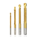 Set 4 burghie frezare TITAN HSS 