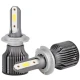 Set de 2 Lampi T3 H7 LED Auto cu o faza temperatura 6500K putere 36W 3800LM