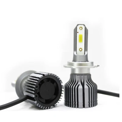 Set de 2 Lampi T3 H7 LED Auto cu o faza temperatura 6500K putere 36W 3800LM