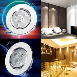 Spot 3 Led COB 7W incastrabil tavan Fals si rigips 
