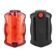 Stop spate bicicleta 5 LED-uri  7 moduri iluminare  clema fixare