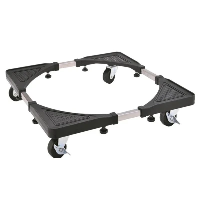 Suport NEGRU Mic Reglabil cu Roti pentru Electrocasnice