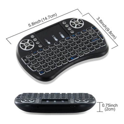 Tastatura Mini I8 Touchpad Neagra